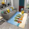 3D Funny Pineapple Carpet Fresh Fruit Pattern Rugs Living Room Rug Children's Bedroom Floor Mat Carpet Window Bedside Home Decor
