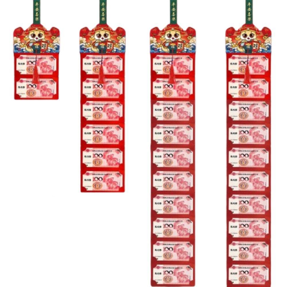 Blessing Snake Year Folding Red Envelope Chinese Style Lucky Money Pockets Bonus