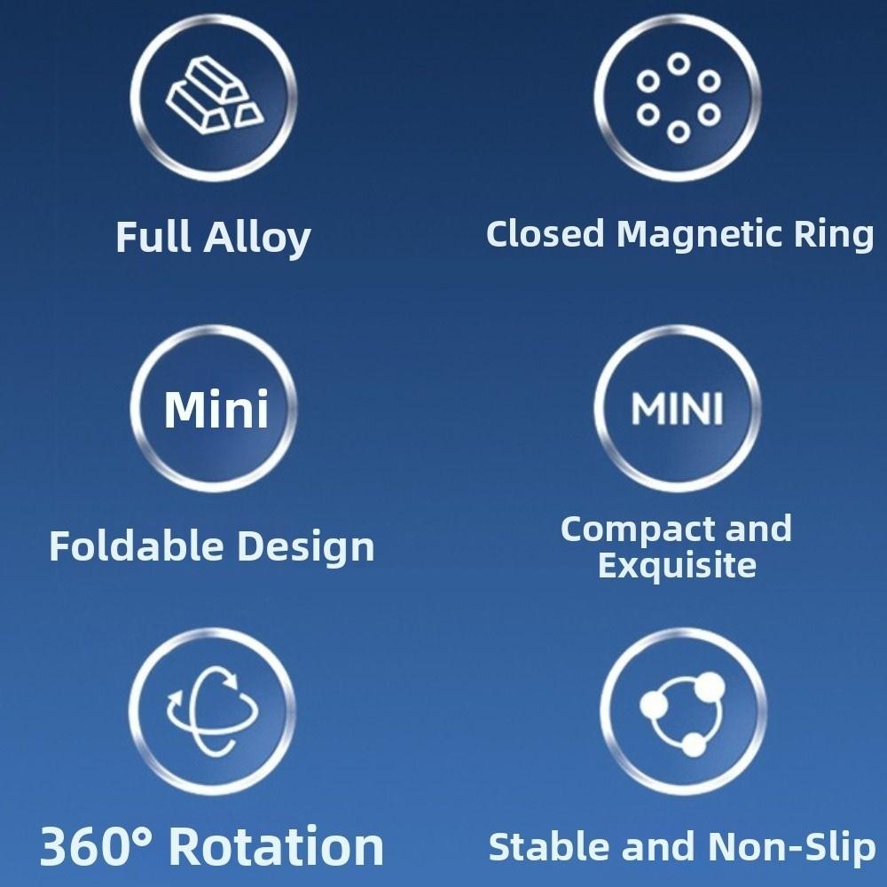 360° Rotation Car Cell Phone Holder Folding Smartphones Support Bracket Instrument Desk