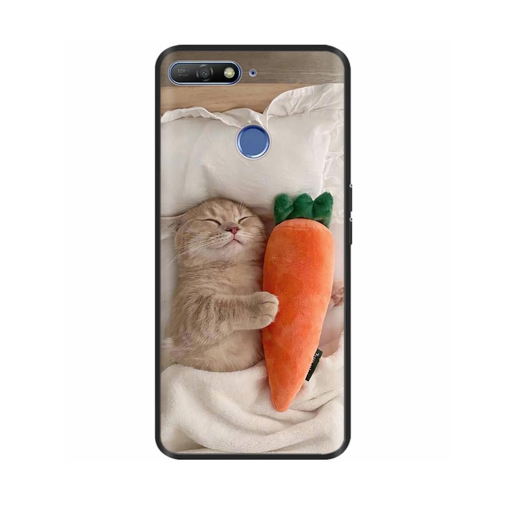 Cute Candy Painted Cover For Huawei Honor 7A Pro Case Soft Silicone Back Cover For Honor 7C Cases Honor7A Pro 5.7" Cases Bumper
