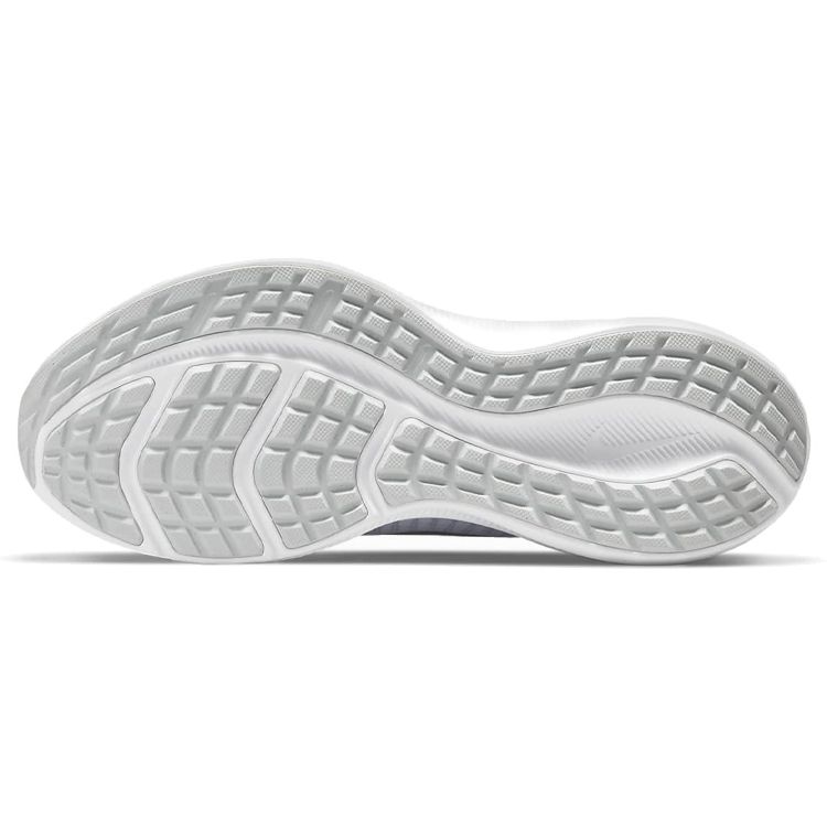 Nike Downshifter 11 белые металлические серебристые женские кроссовки Pure-Platinum Wolf-Grey CW3413-100