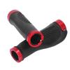 Mountain Bike Grips PP TPR Nonslip Safe Cellular Surface Ergonomic Design Metal Sides Bike Handlebar Grips Red