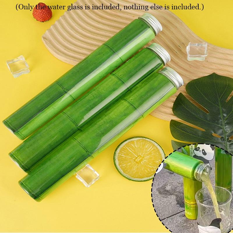 400 мл ПЭТ Пластиковый Тамблер с Дизайном Бамбука для Занятий Спортом на Открытом Воздухе и Напитков