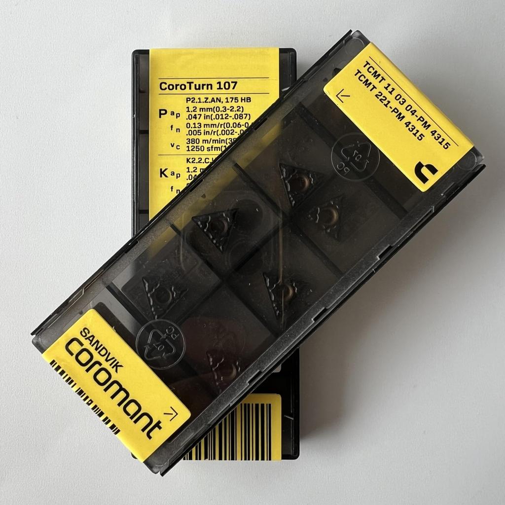 Sandvik / TCMT110304-PM 4315 / Оригинальная шведская твердосплавная пластина 10 шт.