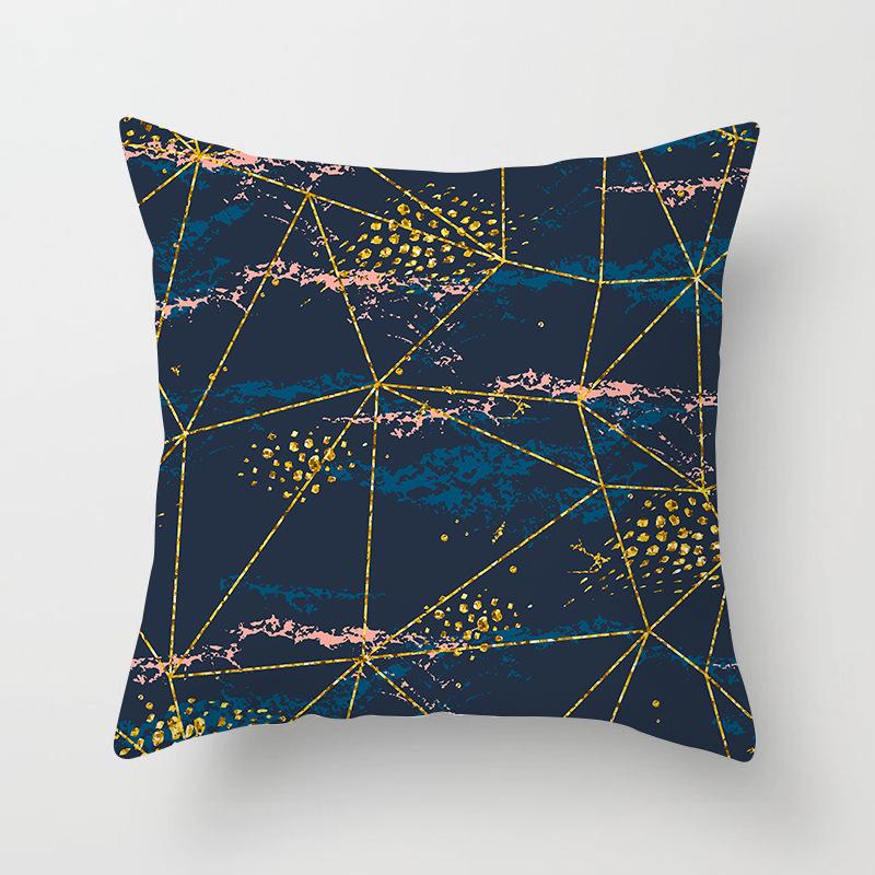 Дом Продукты Новый Черный Геометрический Диван Подушка Наволочка Цифровая Печать Офисная Наволочка