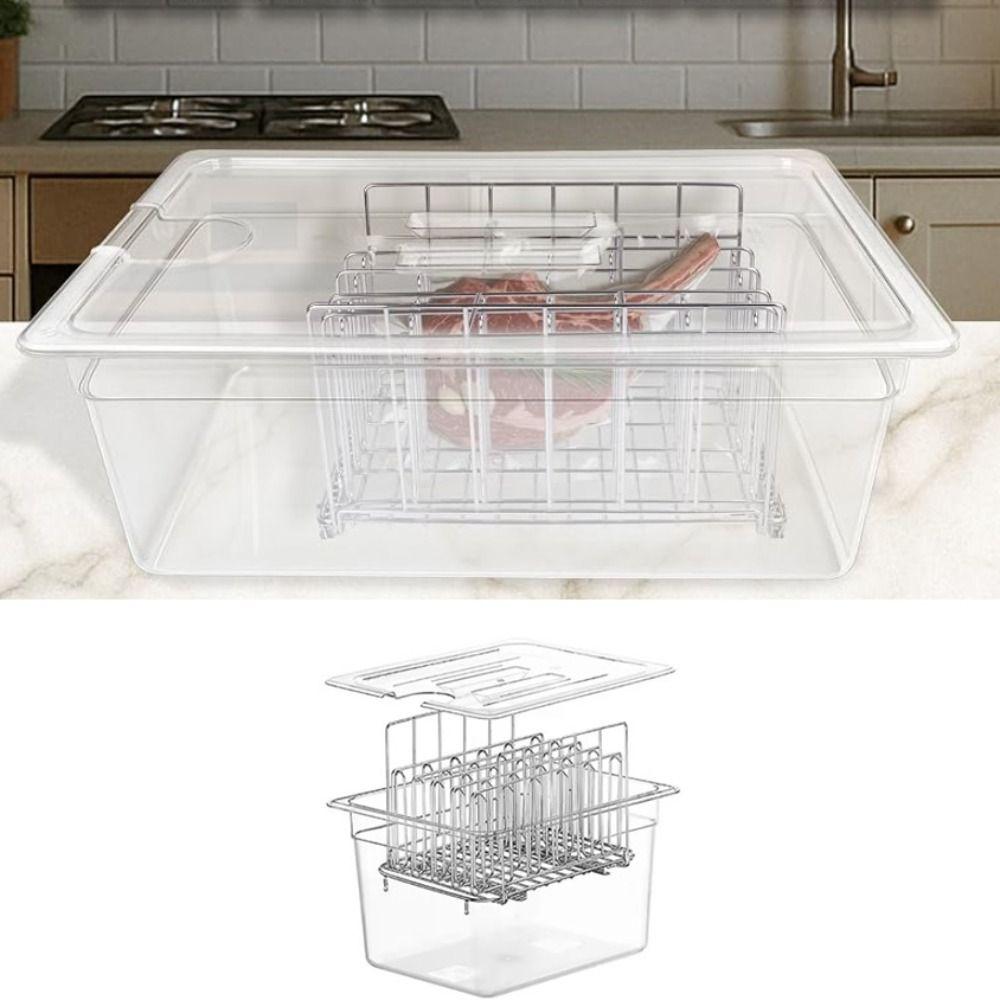 with Lid Slow Cooking Pot Kit Scaled Water Bath Cooking Box Sous-vide Machine Water Tank Beef