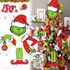 Grinch1 Christmas Tree Decoration Christmas Hat Decoration Insert Creative Gift