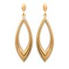 [Q1062] - Gold Plated 'Carmen' Earrings - 32x12 Mm
