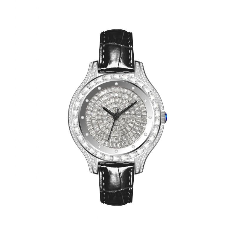 Trend Casual Full Diamond Women'S Watch Fashion Style Temperament Personalized Diamond-Encrusted Women'S Watch Steel Belt