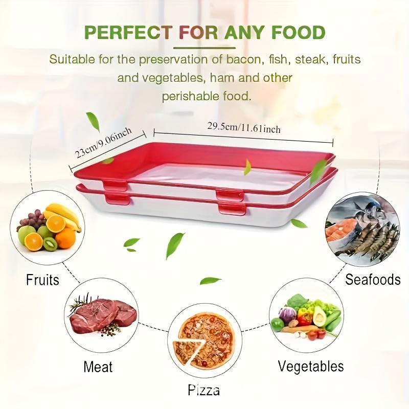 1/3 шт. Лоток для сохранения продуктов Морепродукты Говядина Ветчина Свежесть Сохраняющий Свежесть Разделитель Многоразовый Контейнер Органайзер для Холодильника Кухонный Инструмент