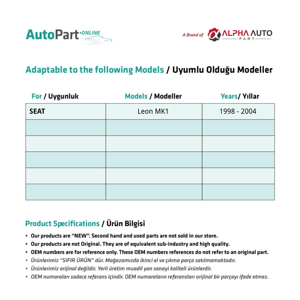 Front RIGHT Door Window Regulator Repair Kit For Seat Leon
