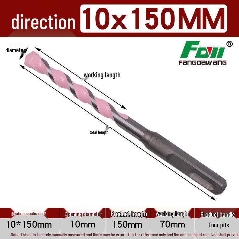 Fang Dawang Concrete Hammer Drill Bit with Dual Handle Options for Impact Drills