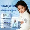 Мощные салфетки для удаления пятен с пуховиков – Не требуют стирки, идеально подходят для ветровок и химчистки.