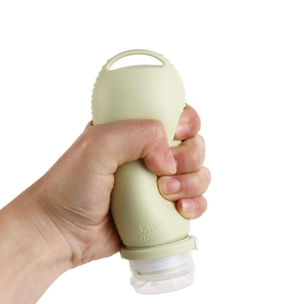 Заправляемая бутылка силиконовая массажная щетка удобная для путешествий дорожная бутылка для шампуня для женщин