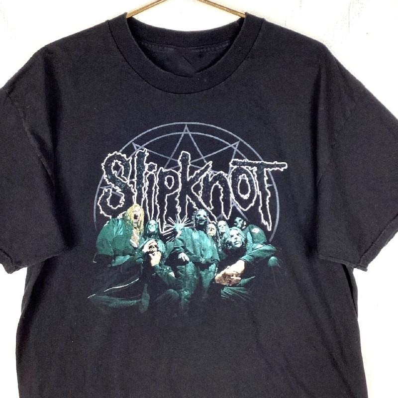 Винтажная футболка Slipknot Черная 2008 Хэви-метал Хардкор Двусторонняя Y2K Унисекс
