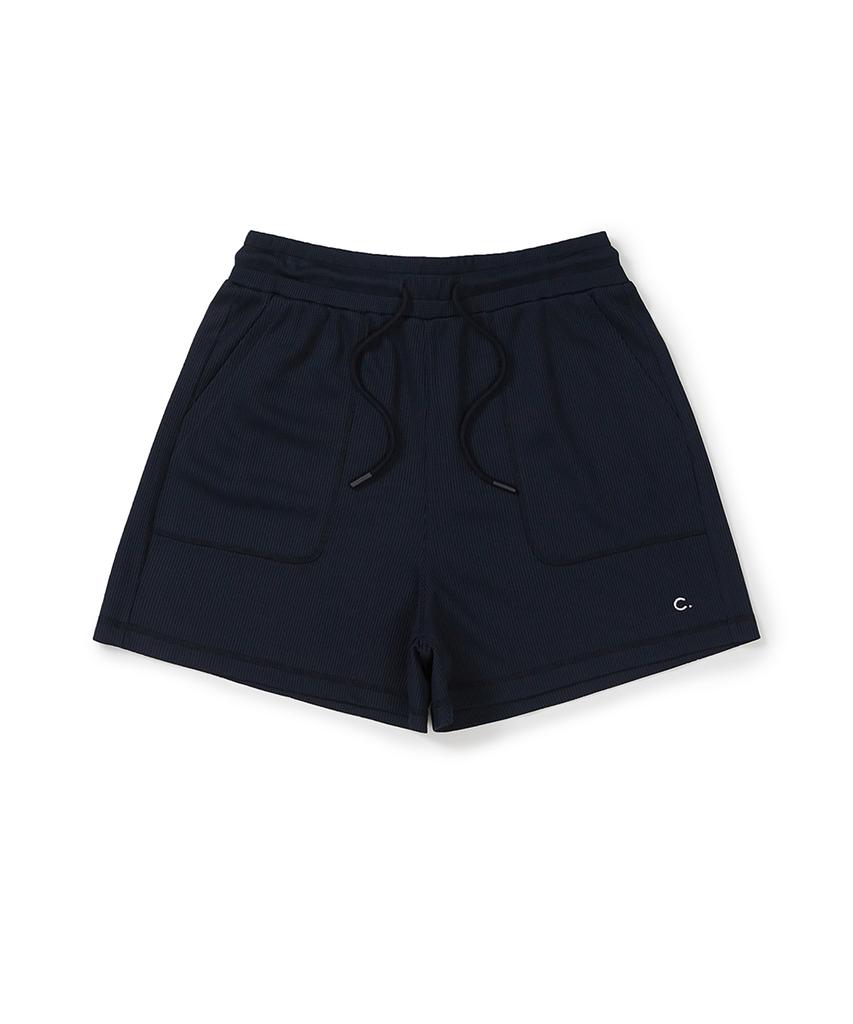 CLOVE [26Ss Clove] Waffle Banding Shorts (Navy)