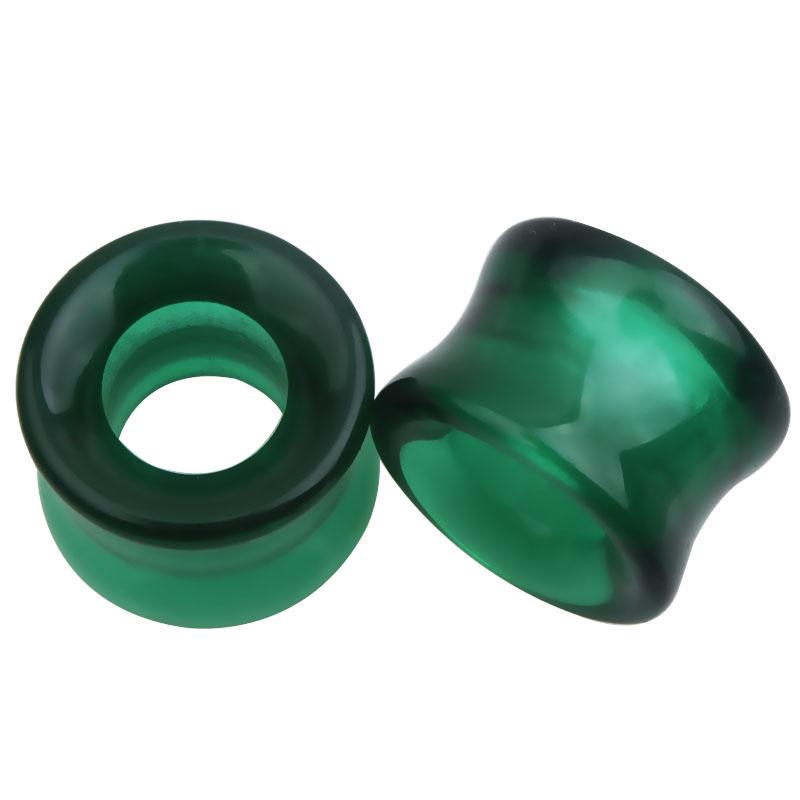 Multi-color 8-16mm Glass Plugs Flesh Tunnels Ear Expander Piercing Men Womens Ear Gauges Expander Piercing