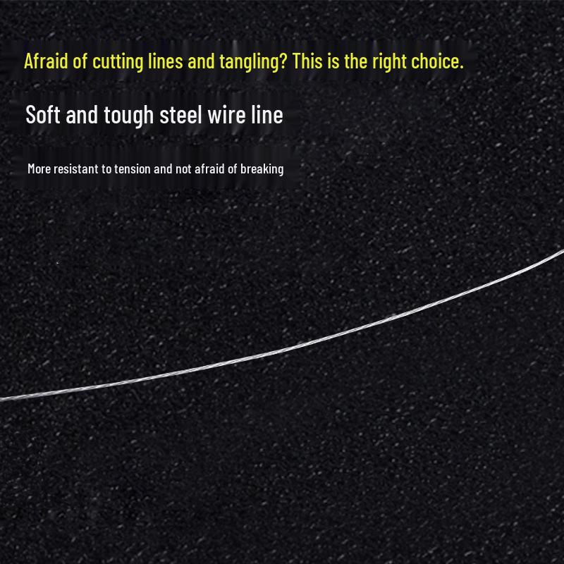 Стальной Поводок с Двойным Крючком: Защита от запутывания, защита от укусов, идеально подходит для ловли белого амура, карпа и морского леща