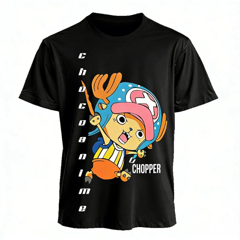 One Piece Chopper Anime T Shirt Men Women 2026 Summer New Cotton Short Sleeve Tee Tops Streetwear Casual Graphic Tee Y2k Clothes