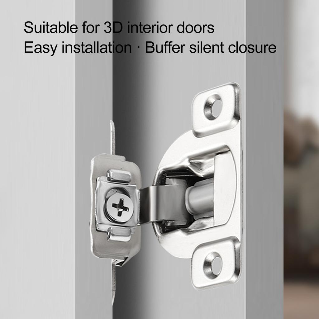 Kitchen Cabinet Hidden Hinges Hydraulic Damping Cold-Rolled Steel Invisible Cushioned Door Hinge for Doors Window Accessories