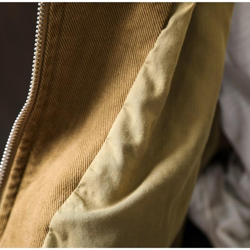 Johnature Women Vintage Jackets Solid Color Stand Long Sleeve Coats Autumn Zipper Loose Casual Pockets Jackets