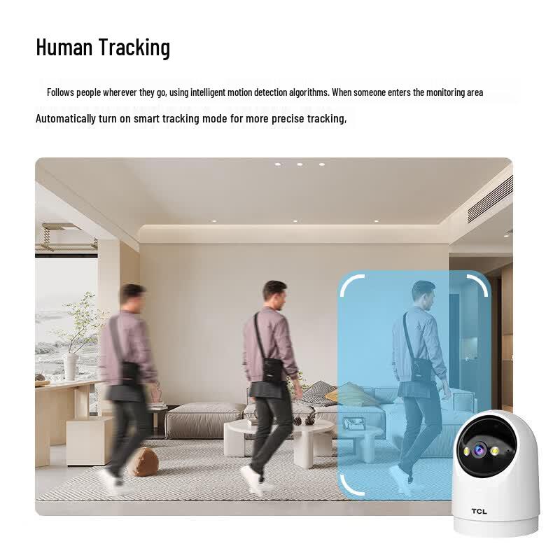 TCL 8MP 360° Wireless WiFi Security Camera CN plug (adapter included)