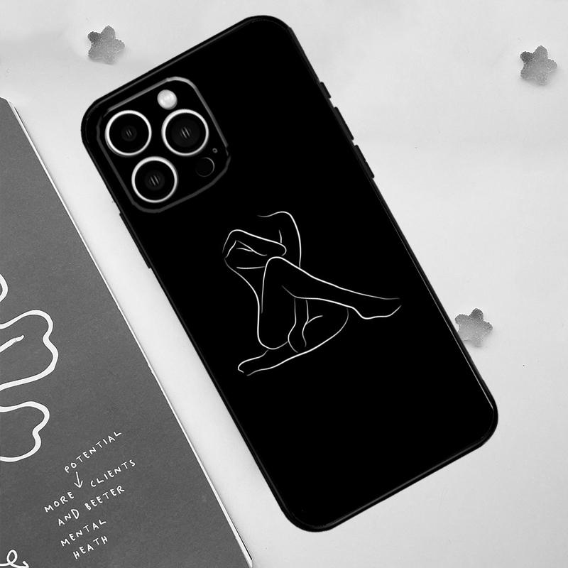 Сексуальный Ню Женский Художественный Чехол Для Телефона Для iPhone 17 Pro Max 11 14 15 16 Pro Max 12 13 mini 16 Plus 16e 17 Air Funda