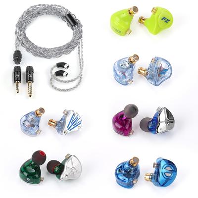 TRN Кабель с разъемом QDC для проводных наушников SeaSerpent Lucky Bag Serpent Re-cable MT4pro+FZFT1+ FZmax+FZZS1+ STM+ST1 (Море QDC)