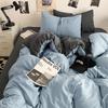 Trendy Washed Cotton 4-Piece Bedding Set