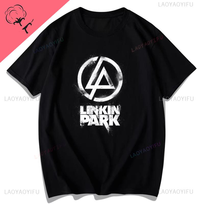 Красные корейские футболки с коротким рукавом Linkin Park для мужчин и женщин Linkin Park Европейская и американская музыка рок-группа Ropa Hombre