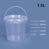Food Buckets Plastic Bucket Container Clear Sealing Packaging Case Useful Storage Pail