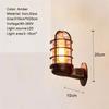 Retro Glass Wall Lamp Vintage Industrial Luster Wall Light Home Decor Light Fixture For Loft Aisle Bar Indoor Courtyard Outdoor