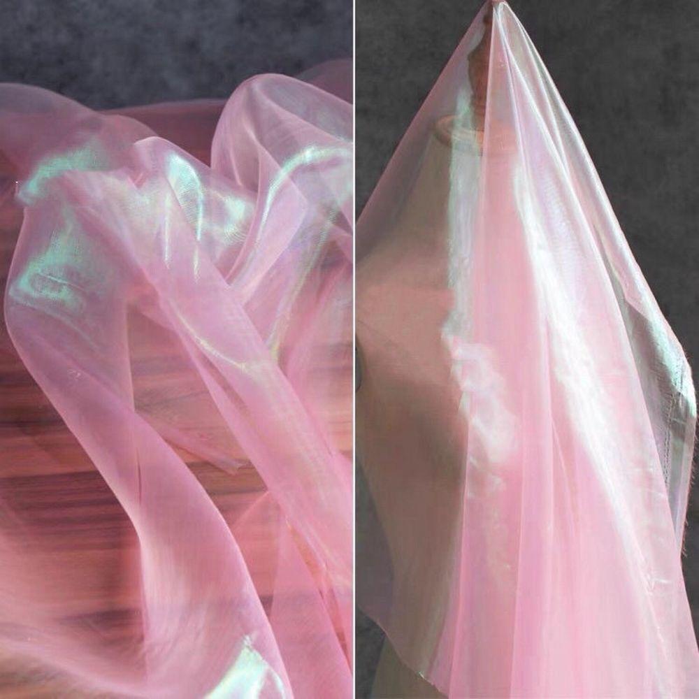 Красочная голографическая блестящая ручная работа DIY для сцены, свадебного декора, марлевая ткань, вуаль, тюль, рулон