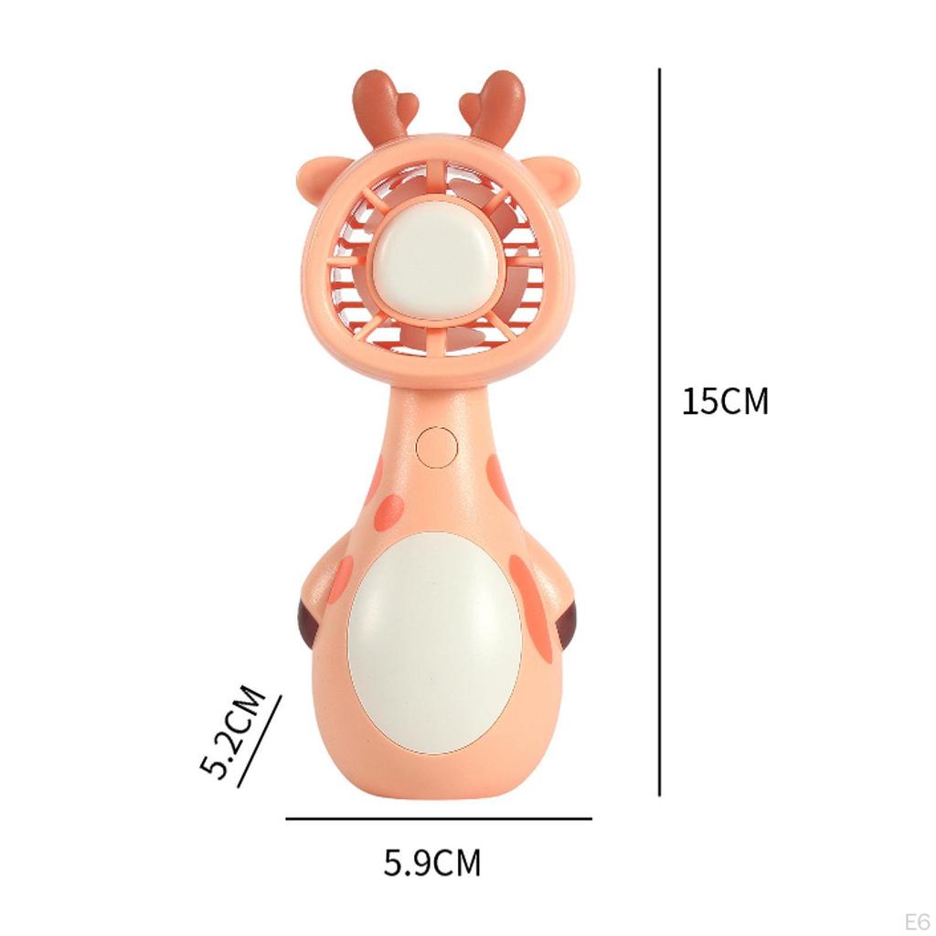 Портативный мини-вентилятор с очаровательным дизайном в виде животных для летнего веселья