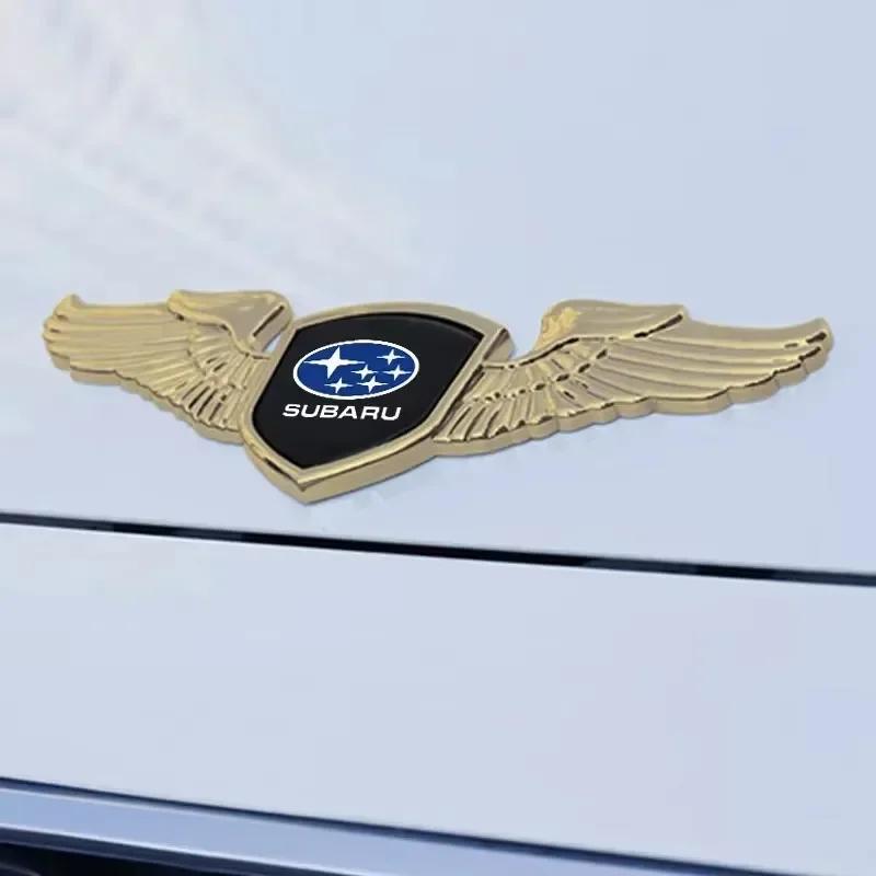 3D Car Front Bonnet Emblem For Subaru STI XV Forester BRZ Outback Impreza Crosstrek WRX Auto Rear Trunk Badge Sticker Decoration cy5
