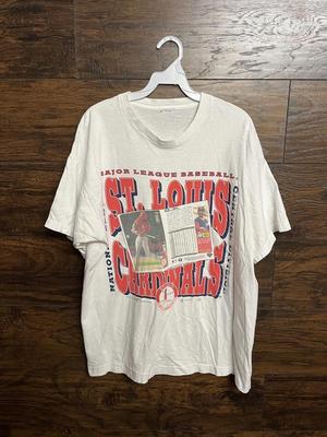 Винтажная футболка St Louis Cardinals Оззи Смит Upper Deck Промо Унисекс