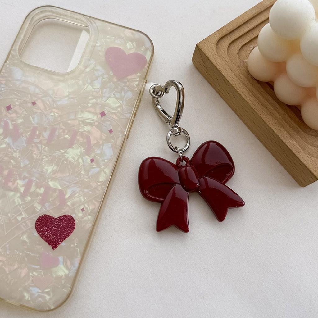 Сладкие брелоки с бантиками, брелоки для ключей от машины, брелок с бантом, подвеска для сумки, подвеска для сумочки, милые брелоки в форме сердца, подвеска для телефона