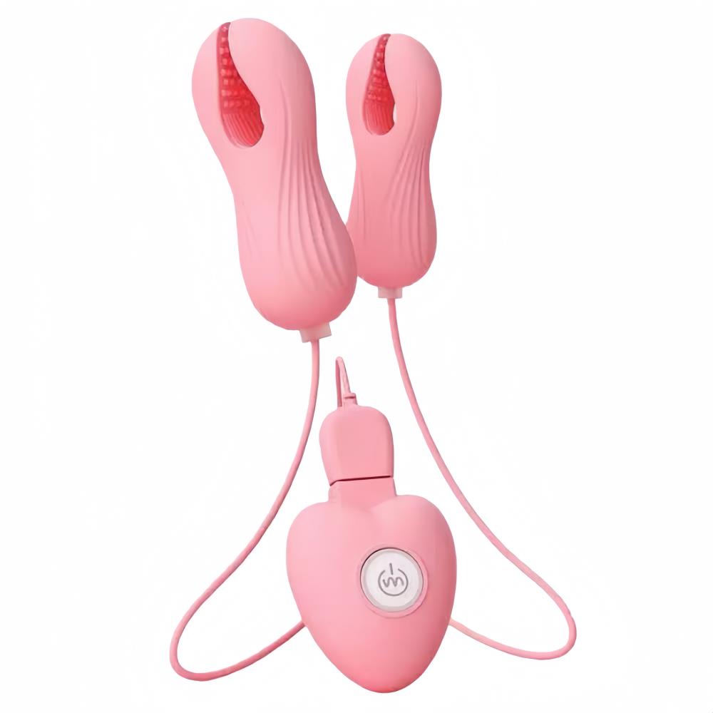 Wearable Vibrating Nipple Clips Couple Interactive Electric Breast Stimulator Female G Spot Massager Adult Sex Toy