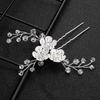 New Korean Style Beautiful Ancient Style Hairpins Hand-woven Crystal Flowers Bridal Hairpins Hanfu Dress Headdress Accessories