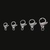 10Pcs/pack Stainless Steel Clasps Lobster Claw DIY Jewelry Accessories