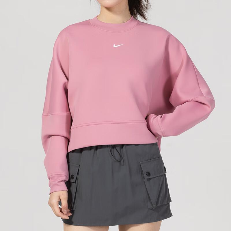 New Nike Prima Women's Dri FIT Oversized Crew Neck Cropped Top HJ1187-699