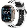 Two-Tone Ocean Strap For Apple Watch Ultra 2 Band 49mm 46mm 45mm 44mm 42mm Sports Silicone Bracelet iWatch Series 10 9 8 7 6 SE Band
