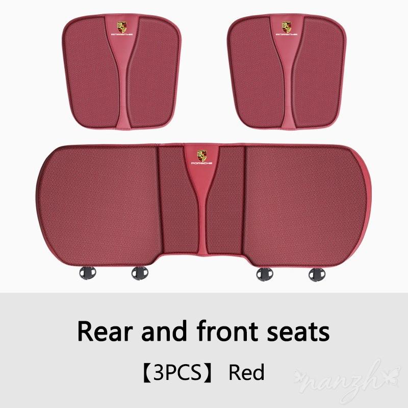 lczcr3 For Porsche Cayenne Panamera Macan 911 718 Taycan Boxster Cayman Car Seat Cushion 3D Air Mesh Non-Slip Seat Protector Sticker