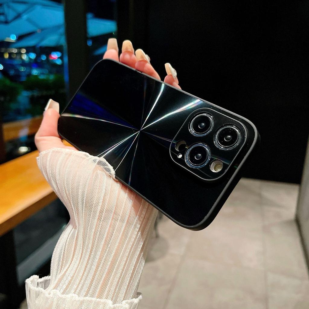 Лазерный переливающийся узор Aurora CD, Подходит для чехла для телефона Apple 14promax, IPhone15 Полная защита от падений 14