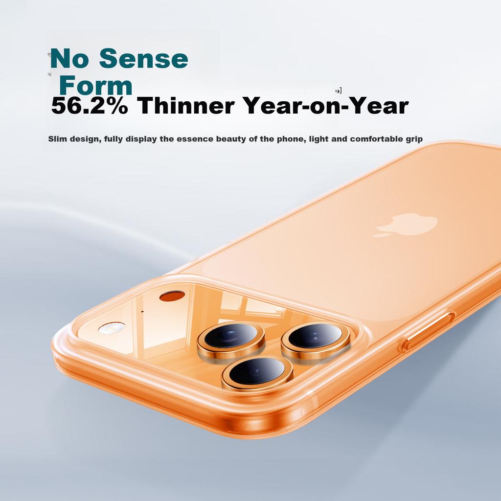 HANNUO IPhone 17 Pro Max Case, Air-Like Molecular Misty Semi-Transparent Skin-Friendly Ultra-Thin Shockproof Non-Slip Simple Design, Misty White