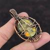 Tree Of Life Copper Bumble Bee Jasper Pendant Copper Wire Wrapped Pendant Handmade Boho Pendant Gemstone Copper Jewelry Women's Special Gift