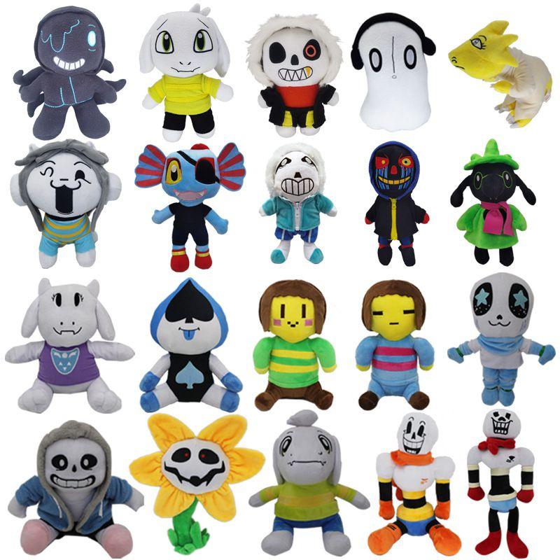 Очаровательная плюшевая кукла Undertale Санс Подсолнух Чара Азриэль Лансер Мягкая игрушка для детей