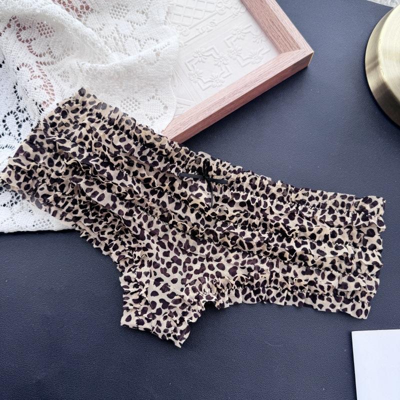 Женские весенне-летние милые сетчатые трусики с оборками, низкой посадки, сексуальные
