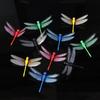 8.5cm Fluorescent Dragonfly Magnet for Flower Arrangements and Garden Decor