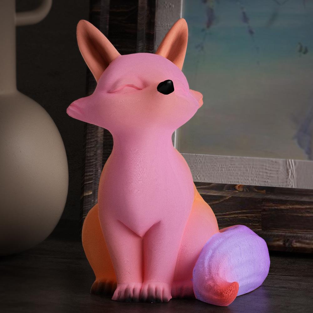 Сделай сам Кристальная форма-капельница, 3D стереоскопическая, Мультяшная, Зеркальная Маленькая лисичка, Ароматическая свеча, Гипсовое украшение, Силиконовая форма